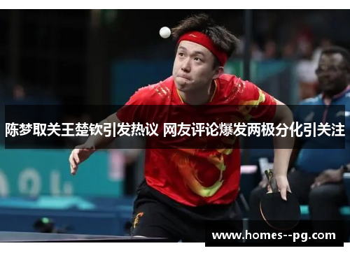 陈梦取关王楚钦引发热议 网友评论爆发两极分化引关注